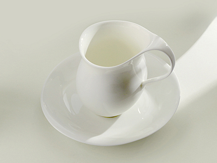 Чашка с блюдцем чайная, форма Талисман рисунок Белый арт. 81.16176.00.1