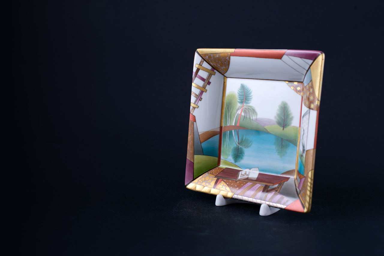 Тарелочка для мелочи Озеро, на форме Европейская, арт 60.04948.00.1, 