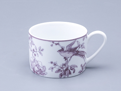 Чашка с блюдцем форма Соло рисунок Monplaisir Violet, арт. 81.29440.00.5