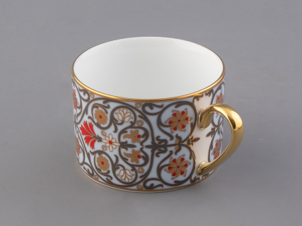 Чашка с блюдцем 250 мл в подарочной упаковке форма Соло, рисунок, Мак восточный, арт.81.32655.00.1, 