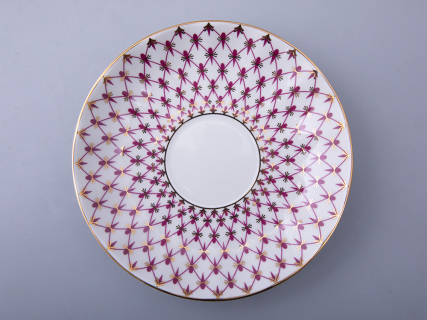 Чашка с блюдцем кофейная 140 мл.,  форма Тюльпан, рисунок Сетка-Блюз 2 арт. 81.29586.00.1, 