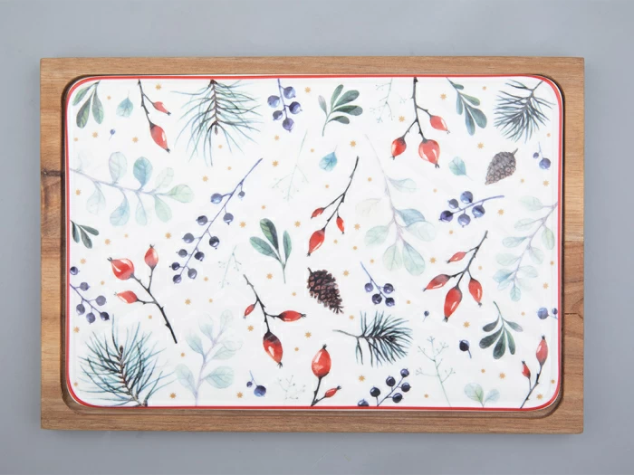 Доска сервировочная 260х180мм форма Стандартная рисунок Календа арт. 42.00045.00.1, 