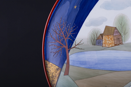 Декоративное Блюдо Китайский чайник на форме Круглая, арт 60.13360.00.1