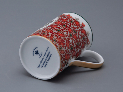 Бокал 400 мл в подарочной упаковке, форма Соло, рисунок Клюква заповедная, арт. 81.34281.00.1