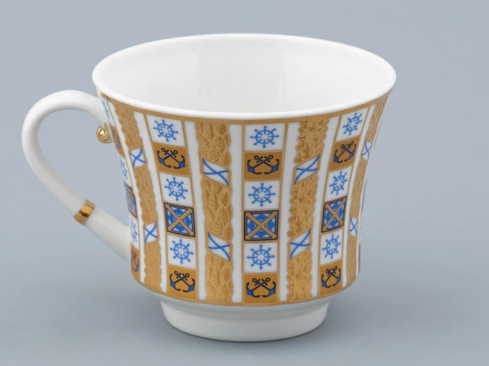 Сервиз чайный на 6 персон 21 предмет, форма Банкетная, рисунок Кронштадт, арт. 81.32240.00.1, 