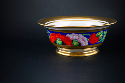 Салатник шести порционный, рисунок Огненный мак на форме Александрия, арт 60.01224.00.5