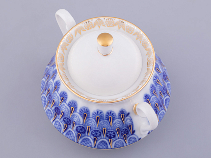 Сахарница форма Лучистая рисунок Незабудка арт. 80.05954.00.1