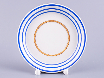 Чашка с блюдцем чайная 220 мл форма Гербовая рисунок Кают-компания № 1 арт. 81.24030.00.1