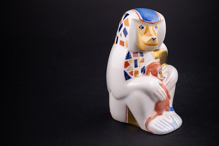 Скульптура Павиан с детенышем, рисунок Калейдоскоп, арт 62.09268.00.1