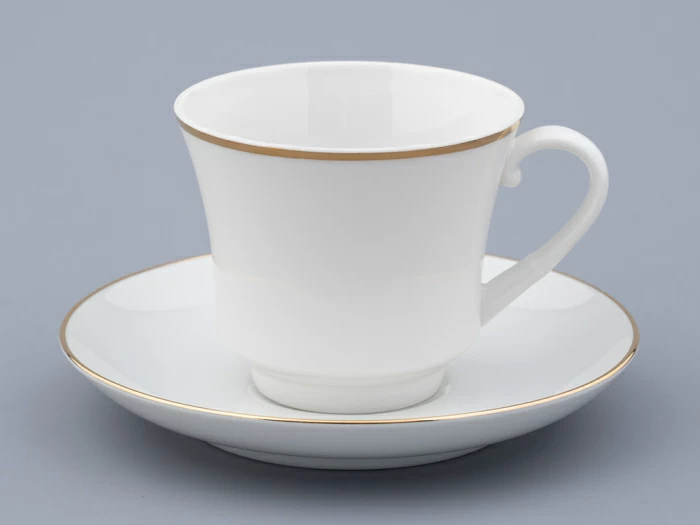 Чашка с блюдцем чайная 220 мл форма Банкетная рисунок Золотая лента арт. 81.16356.00.1, 