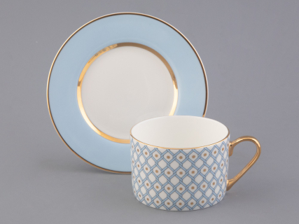 Сервиз чайный форма Идиллия рисунок Азур, 4 персоны 10 предметов, арт. 81.27757.00.1, 