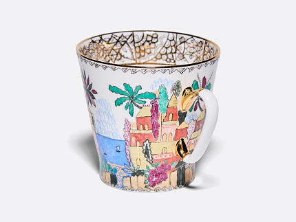 Чашка с блюдцем Черный кофе Голубое озеро арт. 81.15329.00.1