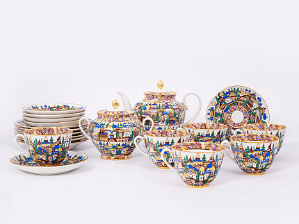Сервиз чайный, форма Весенняя, рисунок Русская фантазия, арт. 81.20886.00.1