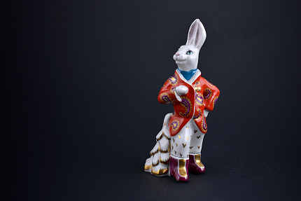 Скульптура Заяц с елкой Франт, арт 62.21240.00.1