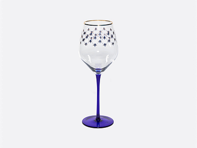 Набор (4 бокала для вина) 380 мл Кобальтовая сетка арт. 14.11001.07