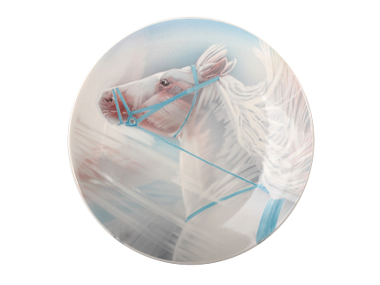 Декоративная тарелка 195 мм форма Эллипс рисунок Лошади.Март арт. 60.07671.00.5