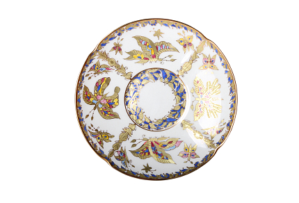 Чашка с блюдцем чайная 220 мл форма Наташа рисунок Фантастические бабочки арт. 81.15089.00.1