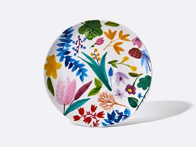 Чашка с блюдцем чайная 250 мл форма Весенняя рисунок Primavera (Примавера), арт. 81.34273.00.1