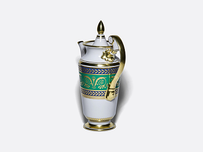 Кофейник форма Александрия рисунок Золотой 52 арт. 80.65350.00.1