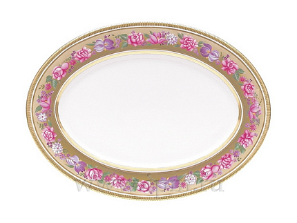 Блюдо овальное 400 мм форма Европейская рисунок Воспоминание арт. 80.58179.00.1