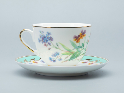 Сервиз чайный форма Весенняя 2 рисунок Улыбка флоры,  6 персон 20 предметов, арт. 81.30750.00.1, 