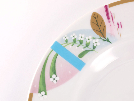 Трехпредметный комплект чайный 230 мл форма Весенняя рисунок Аромат весны арт. 81.28356.00.1