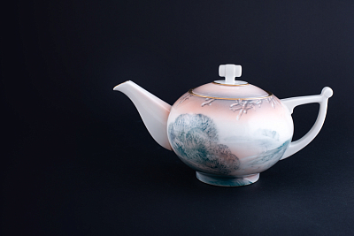 Заварочный Чайник Зима в деревне на форме Кострома арт 40.03496.00.1