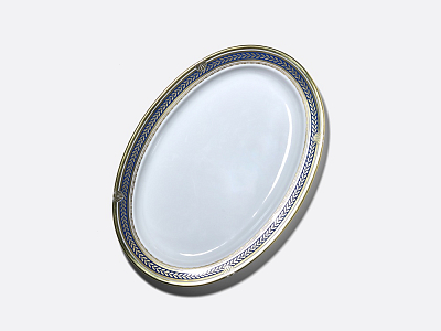 Блюдо овальное Молодежная Золотой 52 350 мм арт. 80.65358.00.1