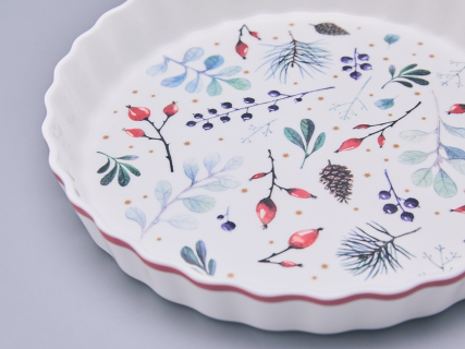 Форма для выпечки круглая, в подарочной упаковке, форма Стандартная, рисунок Календа, арт 42.00077.00.1, 