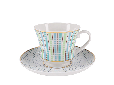 Чашка с блюдцем чайная форма Банкетная рисунок Дублин арт. 81.27980.00.1