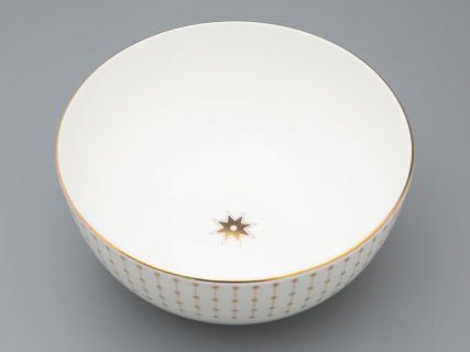 Салатник 195 мм форма Восточная рисунок Азур золотой, артикул 80.49794.00.1, 