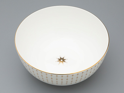 Салатник 195 мм форма Восточная рисунок Азур золотой, артикул 80.49794.00.1