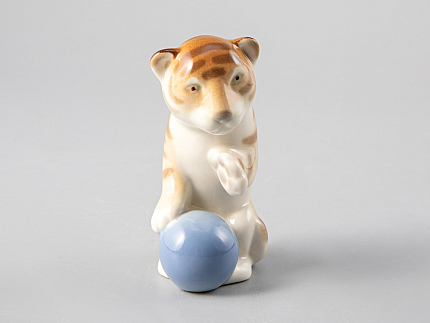 Скульптура форма Тигренок Актер рисунок Полосатый арт. 82.67287.00.1