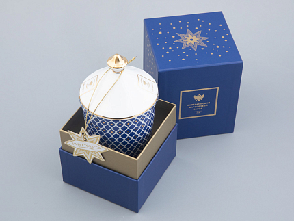 Подарочный Набор Свеча ароматическая Индиго 2 аромат Ваниль Сладкий табак арт. 81.32063.00.1