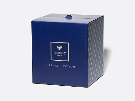 Набор из 4-х высоких стаканов Кобальтовая сетка 300 мл арт. 14.11004.07