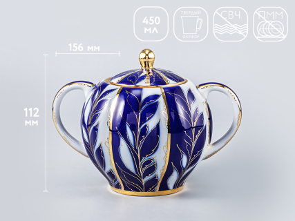 Сахарница Тюльпан "Зимний вечер" 450 мл арт.  80.00020.00.1, 