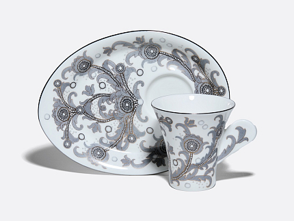 Чашка с блюдцем 225 мл в подарочной упаковке, форма Модерн, рисунок Жемчужный арт 81.10805.00.1