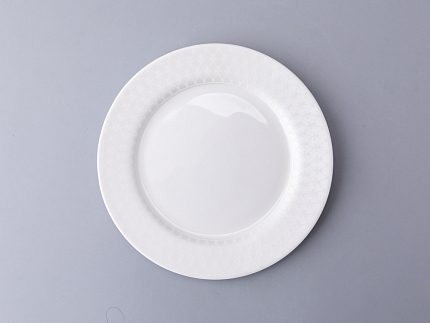 Тарелка плоская 200 мм, форма Стандартная - 2, рисунок Жемчужная сетка, арт. 80.03012.00.1