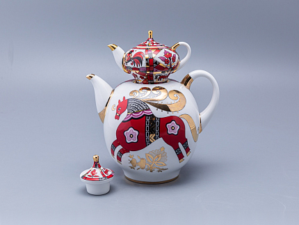 Комплект чайников Новгородский Красный конь арт. 81.10353.00.1