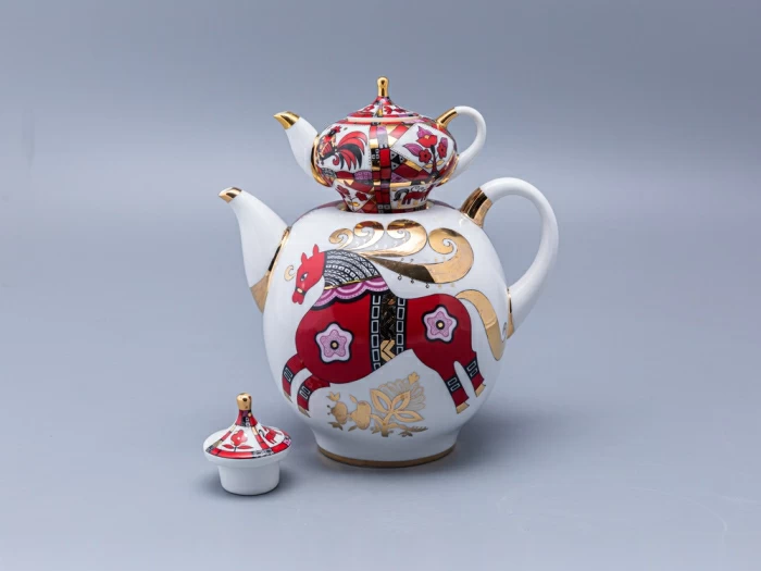 Комплект чайников Новгородский Красный конь арт. 81.10353.00.1, 