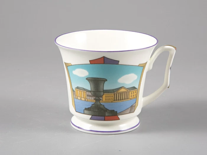 Чашка с блюдцем чайная, форма Юлия рисунок Петербургские картинки. Невские берега, арт. 81.29022.00.1, 