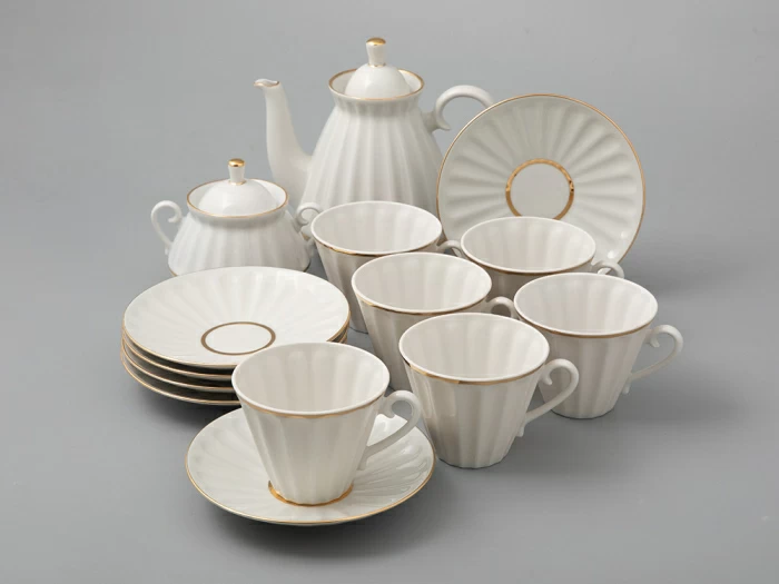 Сервиз чайный форма Лучистая рисунок Белоснежка малый размер, 6 персон 14 предметов, арт. 81.14814.02.1, 