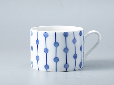 Чашка с блюдцем форма Соло рисунок Реки России. Лена арт. 81.28757.00.1