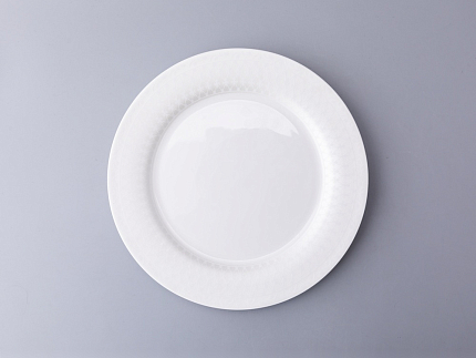 Тарелка плоская 270 мм, форма Стандартная - 2, рисунок Жемчужная сетка, арт. 80.03017.00.1