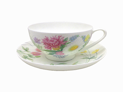 Сервиз чайный форма Купольная рисунок Полевые цветы, 6 персон 14 предметов, арт. 81.23109.00.1