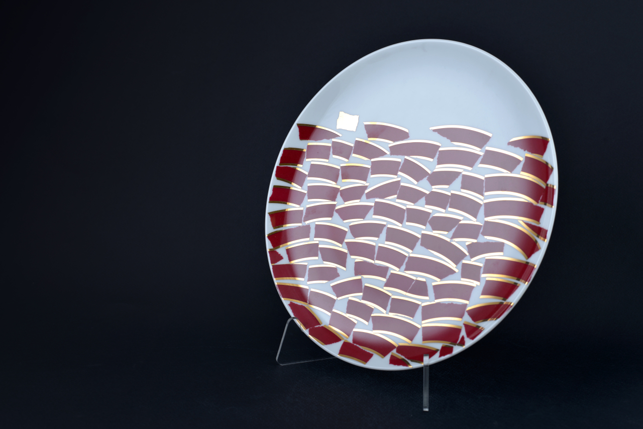 Тарелка 275 мм, Пурпур, на форме Эллипс, арт 60.15808.00.1, 