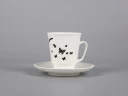 Чашка с блюдцем кофейная 165 мл., форма Майская, рисунок Мотыльки арт. 81.30661.00.1, 