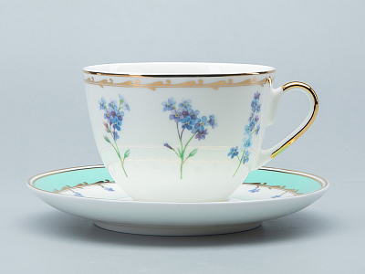 Сервиз чайный форма Весенняя 2 рисунок Улыбка флоры,  6 персон 20 предметов, арт. 81.30750.00.1