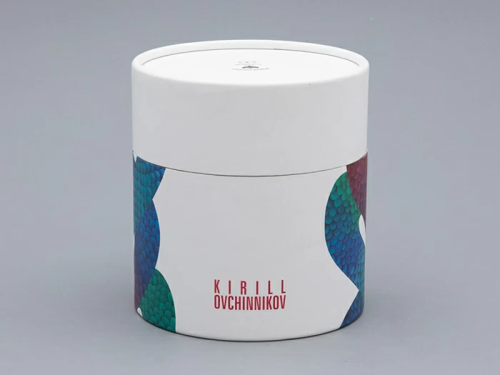 Свеча ароматическая в подарочной упаковке, форма top, рисунок Лунный змей, аромат Северное сияние, арт. 81.33150.00.1, 