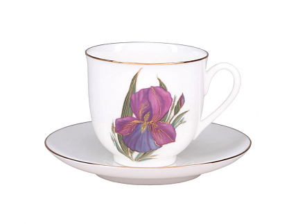 Подарочный набор кофейный форма Ландыш рисунок Цветок Ириса арт. 81.26278.00.1